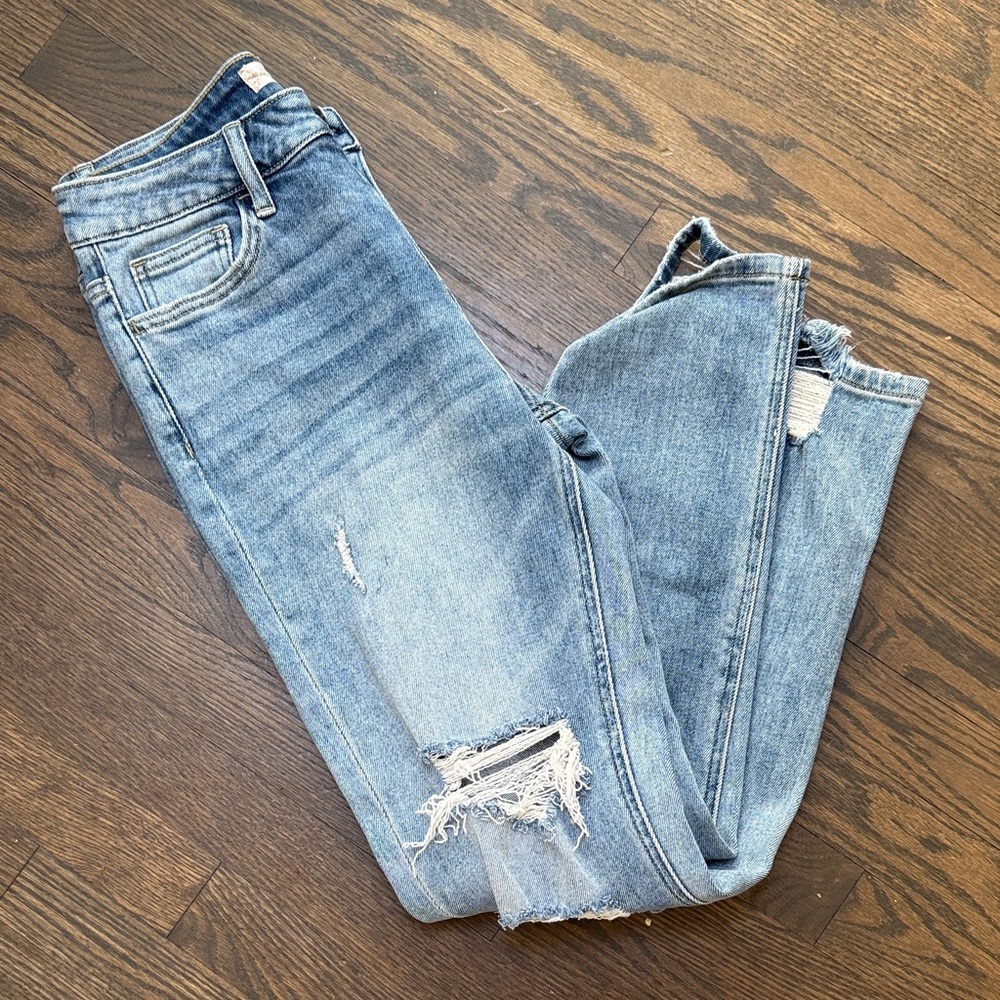 Altar'd State Light Blue Distressed Skinny Jeans